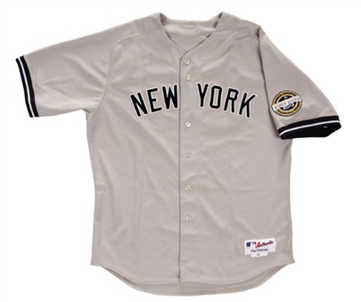 2009 AJ Burnett Game Worn New York Yankees Road Jersey (Mears)